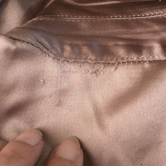 sincerely jules Crop Front Tie Blouse Small Rose Gold - Picture 9 of 13